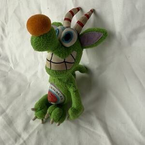 CK Snacks Cheeze Kurls Monster Plush 2000 Green Creature Weird Stuffed Toy